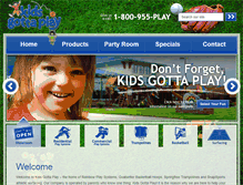 Tablet Screenshot of kidsgottaplay.com